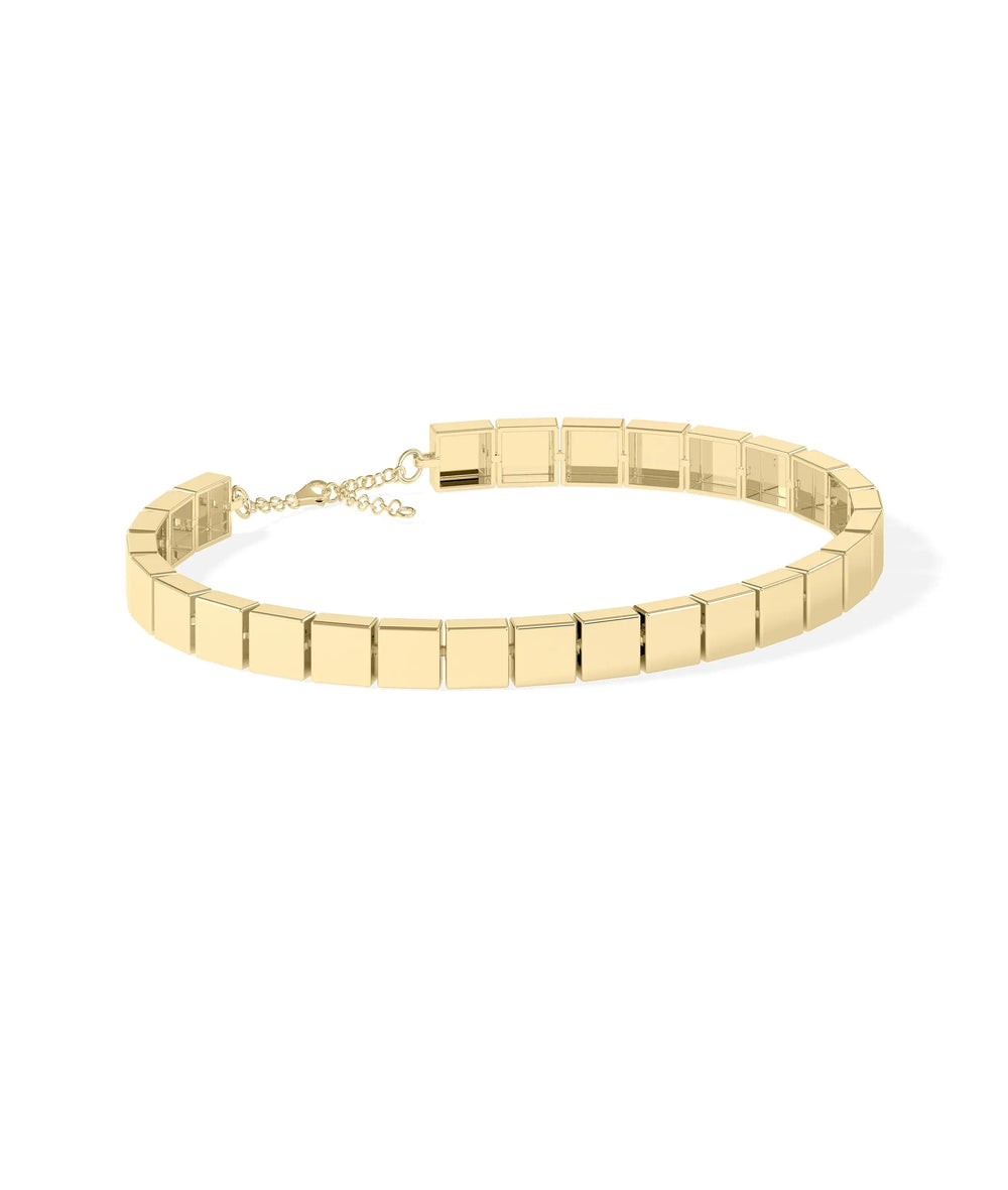 Gold Cushion Link Bracelet - 79e | Everyday 14K Gold Jewelry