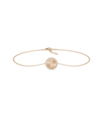 Diamond Outline Coin Bracelet - 79e | Everyday 14K Gold Jewelry
