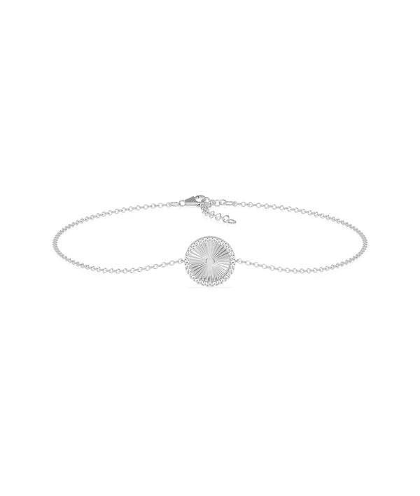 Diamond Outline Coin Bracelet - 79e | Everyday 14K Gold Jewelry alternate view