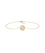 Diamond Outline Coin Bracelet - 79e | Everyday 14K Gold Jewelry