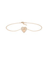 Diamond Outline Heart Bracelet - 79e | Everyday 14K Gold Jewelry