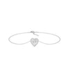 Diamond Outline Heart Bracelet - 79e | Everyday 14K Gold Jewelry