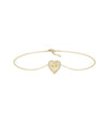 Diamond Outline Heart Bracelet - 79e | Everyday 14K Gold Jewelry