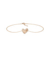 Diamond Halo Heart Bracelet - 79e | Everyday 14K Gold Jewelry
