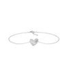 Diamond Halo Heart Bracelet - 79e | Everyday 14K Gold Jewelry