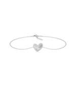 Diamond Halo Heart Bracelet - 79e | Everyday 14K Gold Jewelry
