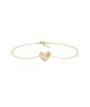 Diamond Halo Heart Bracelet - 79e | Everyday 14K Gold Jewelry