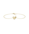Diamond Halo Heart Bracelet