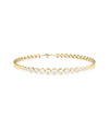 Diamond Graduating Bezel Bracelet - 79e | Everyday 14K Gold Jewelry