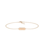 Custom Name Petite Biscuit Bracelet - 79e | Everyday 14K Gold Jewelry