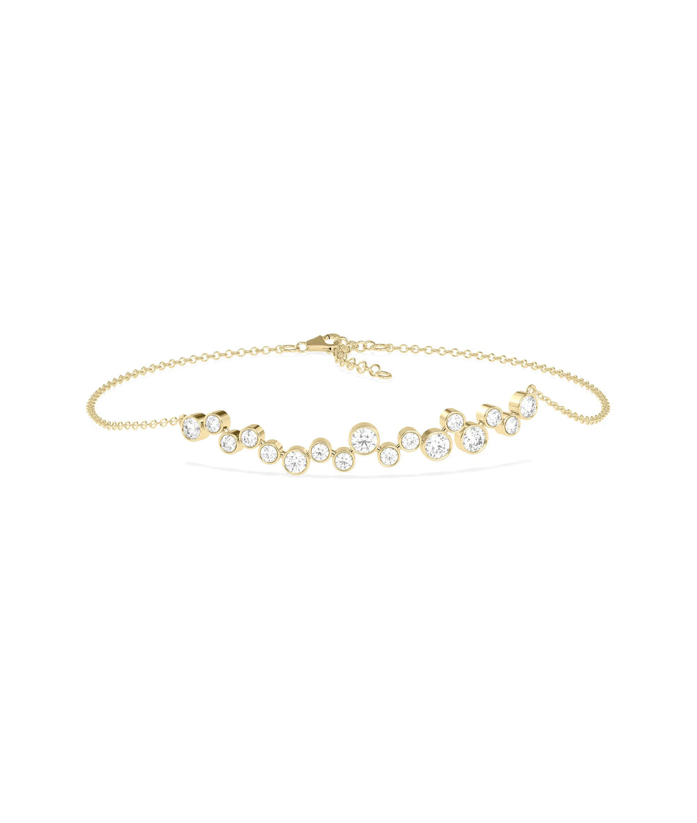 Cluster Diamond Bracelet - 79e | Everyday 14K Gold Jewelry