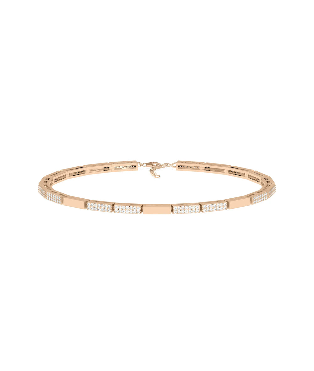 Diamond Pave Link Bracelet - 79e | Everyday 14K Gold Jewelry