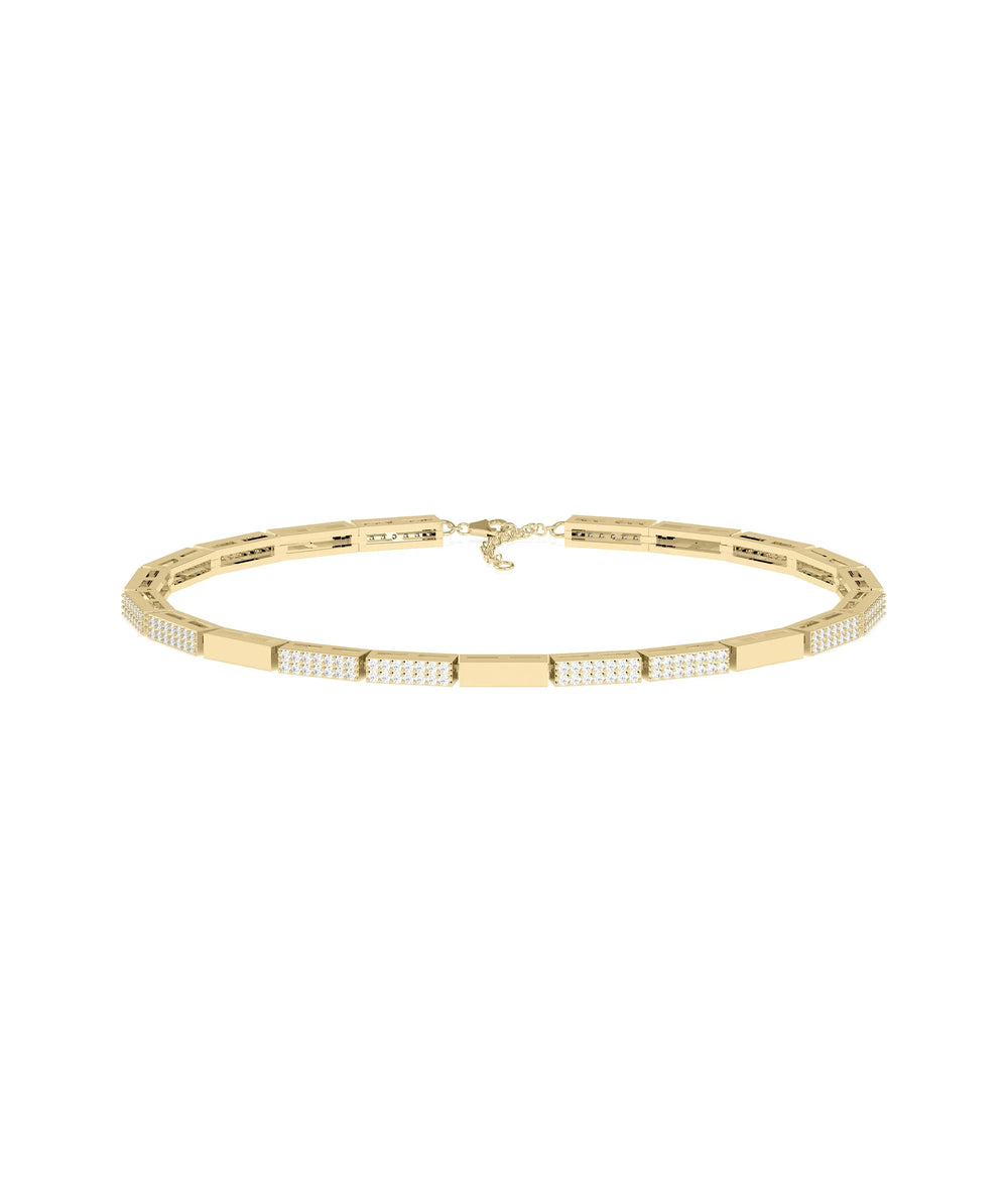 Diamond Pave Link Bracelet - 79e | Everyday 14K Gold Jewelry