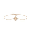 Diamond Outline Clover Bracelet - 79e | Everyday 14K Gold Jewelry