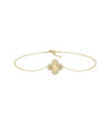 Diamond Outline Clover Bracelet - 79e | Everyday 14K Gold Jewelry