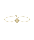 Diamond Outline Clover Bracelet