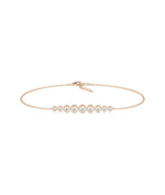 Diamond Graduating Bezel Bracelet - 79e | Everyday 14K Gold Jewelry