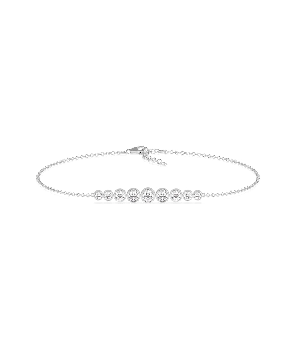 Diamond Graduating Bezel Bracelet - 79e | Everyday 14K Gold Jewelry