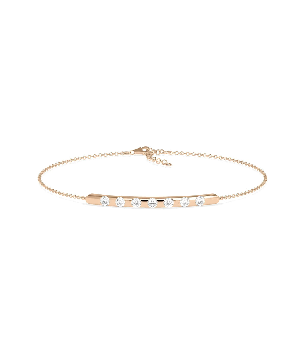 Station Sation Bar Cable Chain Bracelet - 79e | Everyday 14K Gold Jewelry