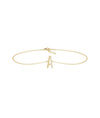 Initial Diamond and Fluted Bracelet - 79e | Everyday 14K Gold Jewelry
