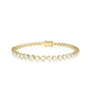 Graduating Bezel Set Diamond Tennis Bracelet - 79e | Everyday 14K Gold Jewelry