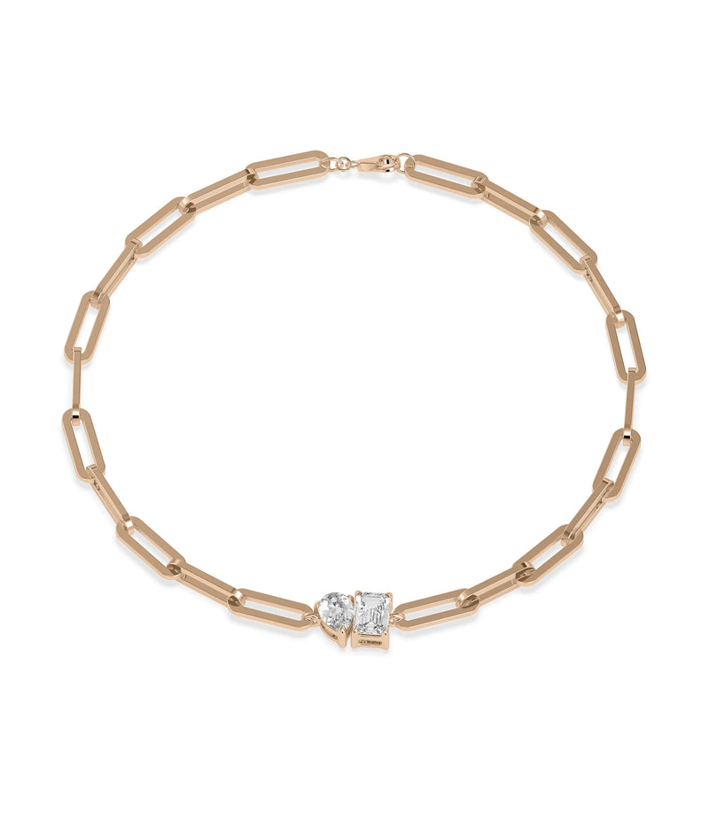 Diamond Solitaire Paperclip Bracelet - 79e | Everyday 14K Gold Jewelry
