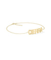 Fluted Initials Gold Bracelet - 79e | Everyday 14K Gold Jewelry