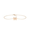 Bubble Initial Cable Chain Bracelet - 79e | Everyday 14K Gold Jewelry