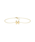 Bubble Initial Cable Chain Bracelet