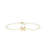 Bubble Initial Cable Chain Bracelet - 79e | Everyday 14K Gold Jewelry