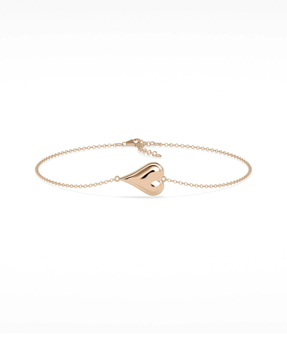 Bubble Heart Bracelet - 79e | Everyday 14K Gold Jewelry