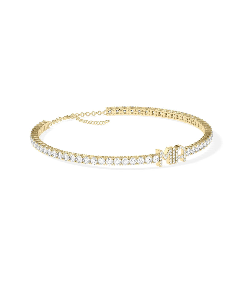 Custom Diamond Pave Name Tennis Bracelet - 79e | Everyday 14K Gold Jewelry