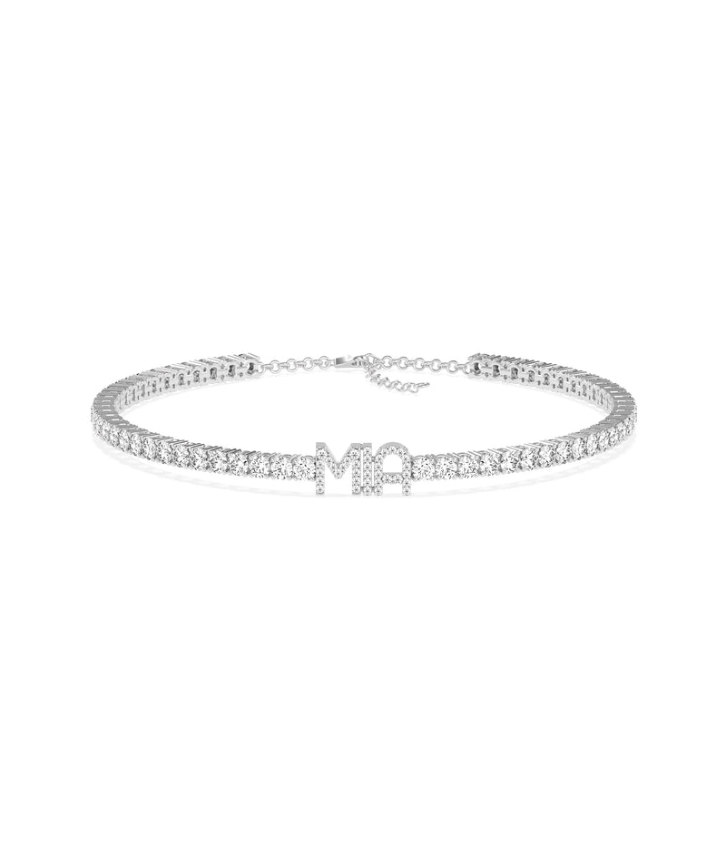 Custom Diamond Pave Name Tennis Bracelet - 79e | Everyday 14K Gold Jewelry