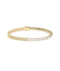 Diamond Tennis Curb Link Bracelet