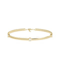 Curb Link Diamond Station Bracelet