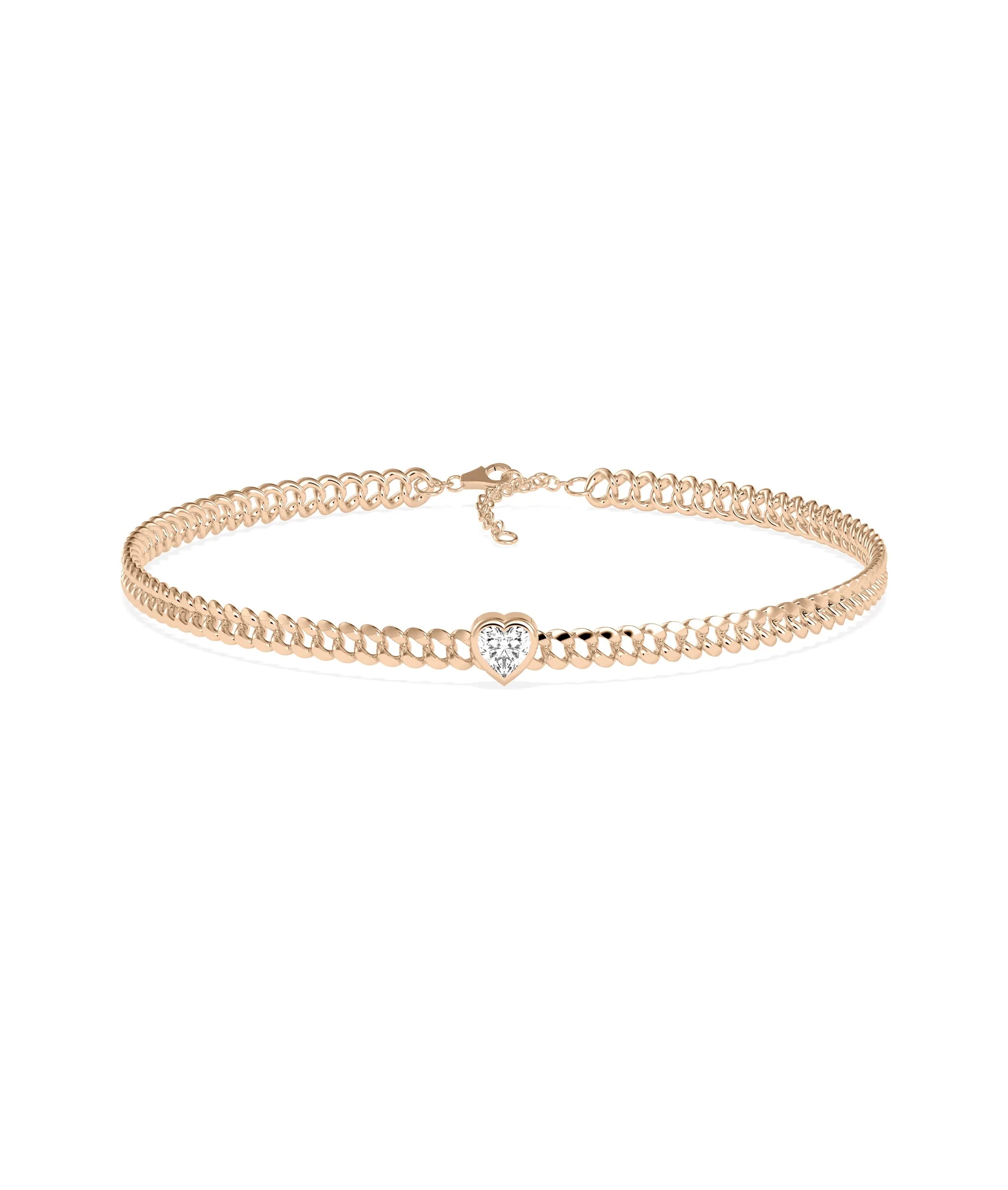 Curb Link Diamond Solitaire Bracelet - 79e | Everyday 14K Gold Jewelry