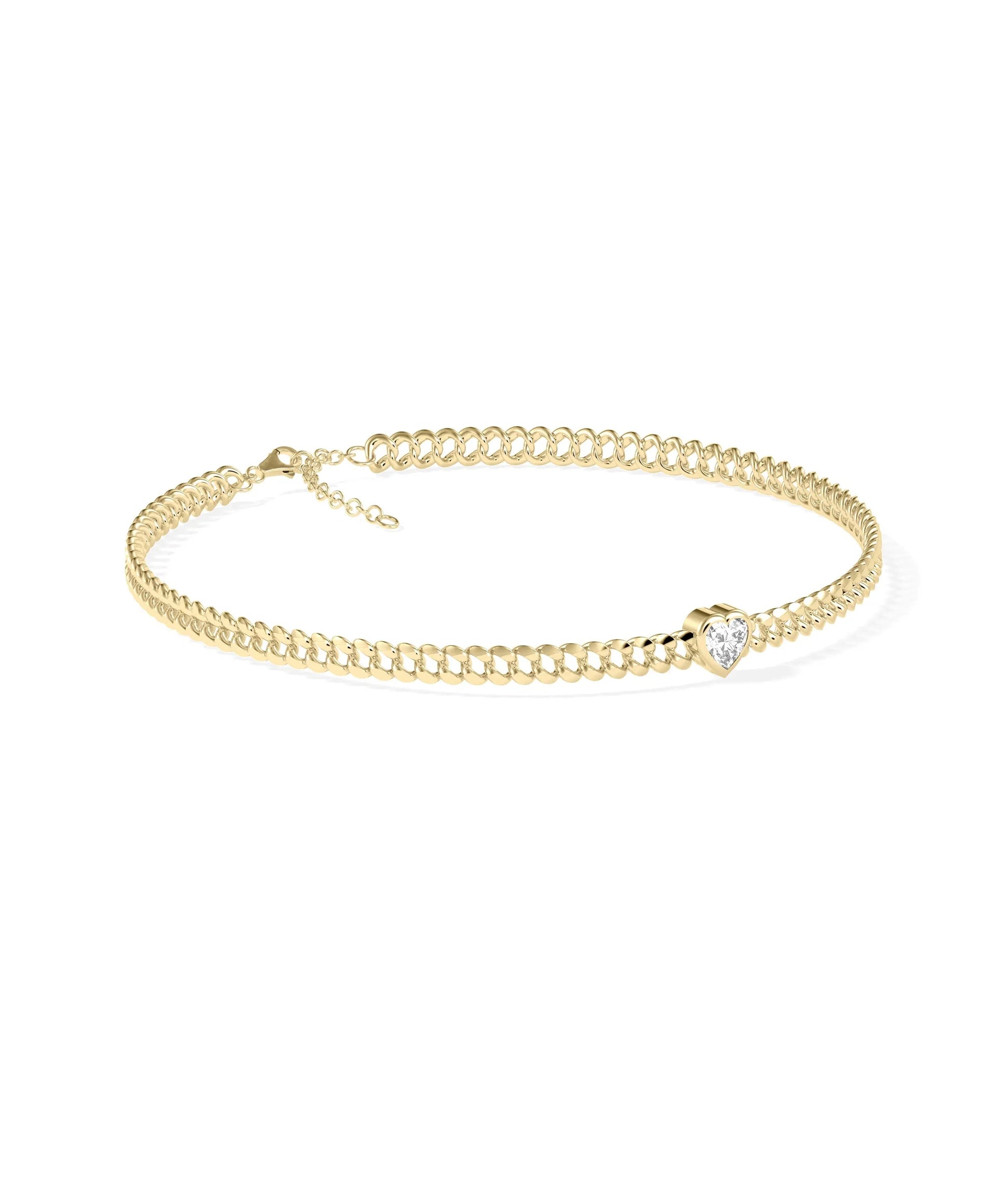 Curb Link Diamond Solitaire Bracelet - 79e | Everyday 14K Gold Jewelry