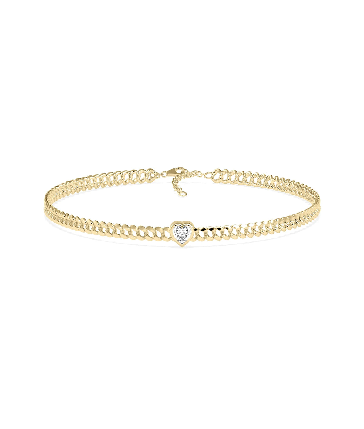 Curb Link Diamond Solitaire Bracelet - 79e | Everyday 14K Gold Jewelry