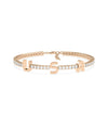 Diamond Tennis Bracelet with Gold Initials - 79e | Everyday 14K Gold Jewelry