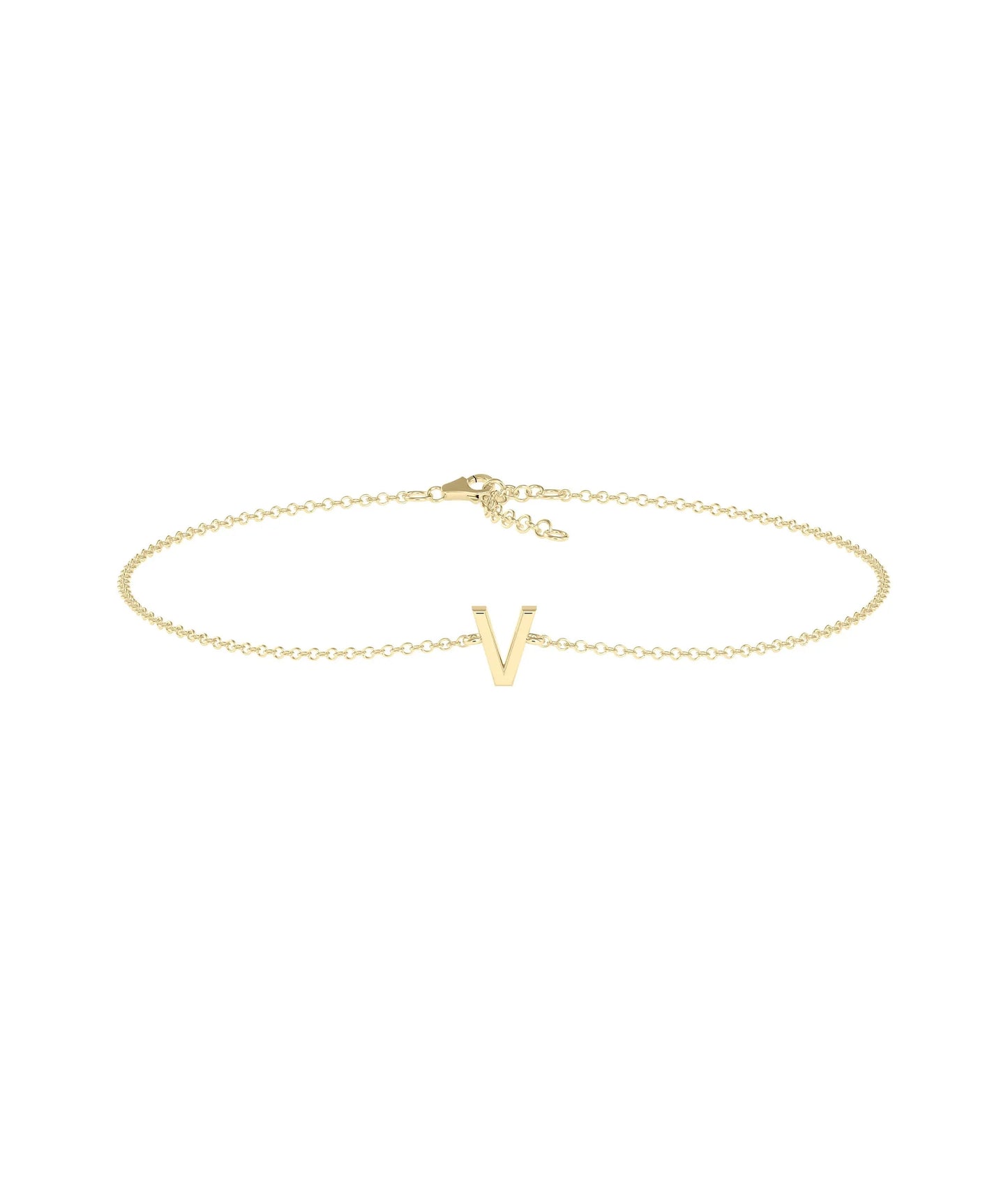 Custom Initial Bracelet - 79e | Everyday 14K Gold Jewelry