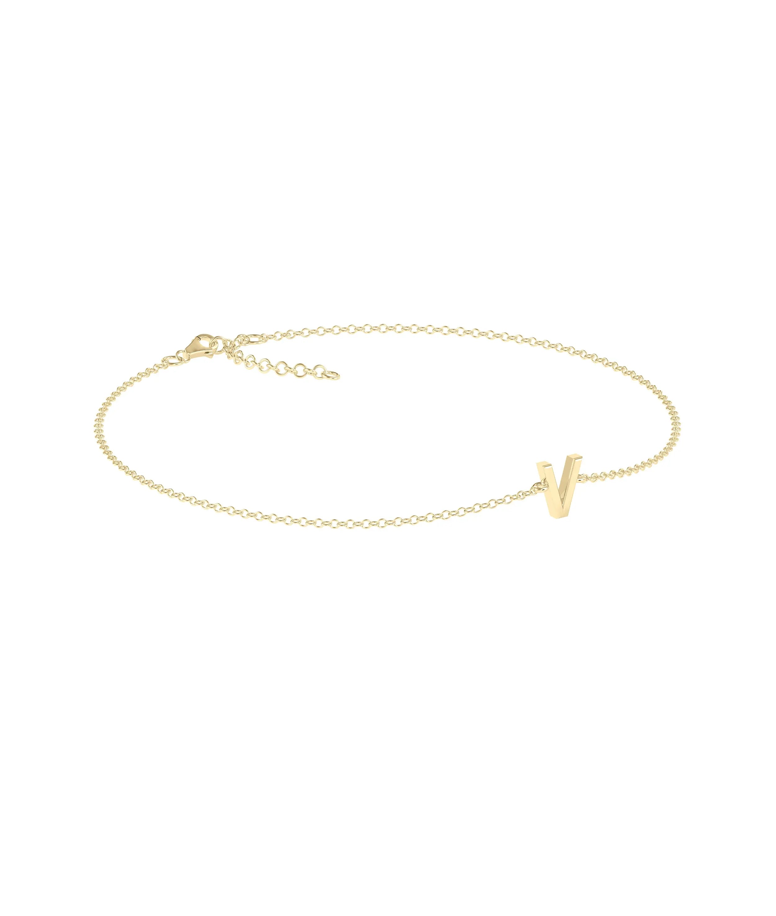 Custom Initial Bracelet - 79e | Everyday 14K Gold Jewelry