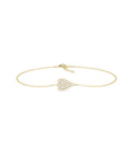 Pave Diamond Heart Bracelet