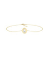 Diamond Solitaire Enamel Bracelet - 79e | Everyday 14K Gold Jewelry
