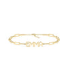 Custom Name Paper Clip Bracelet - 79e | Everyday 14K Gold Jewelry