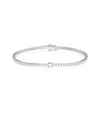 Diamond Tennis Bracelet with Solitaire - 79e | Everyday 14K Gold Jewelry
