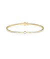 Diamond Tennis Bracelet with Solitaire - 79e | Everyday 14K Gold Jewelry