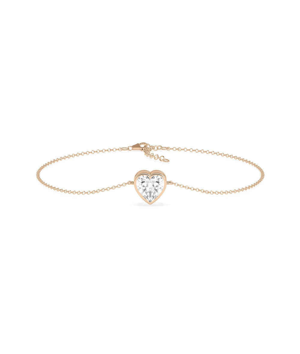 Solitaire Bezel Set Diamond Bracelet - 79e | Everyday 14K Gold Jewelry