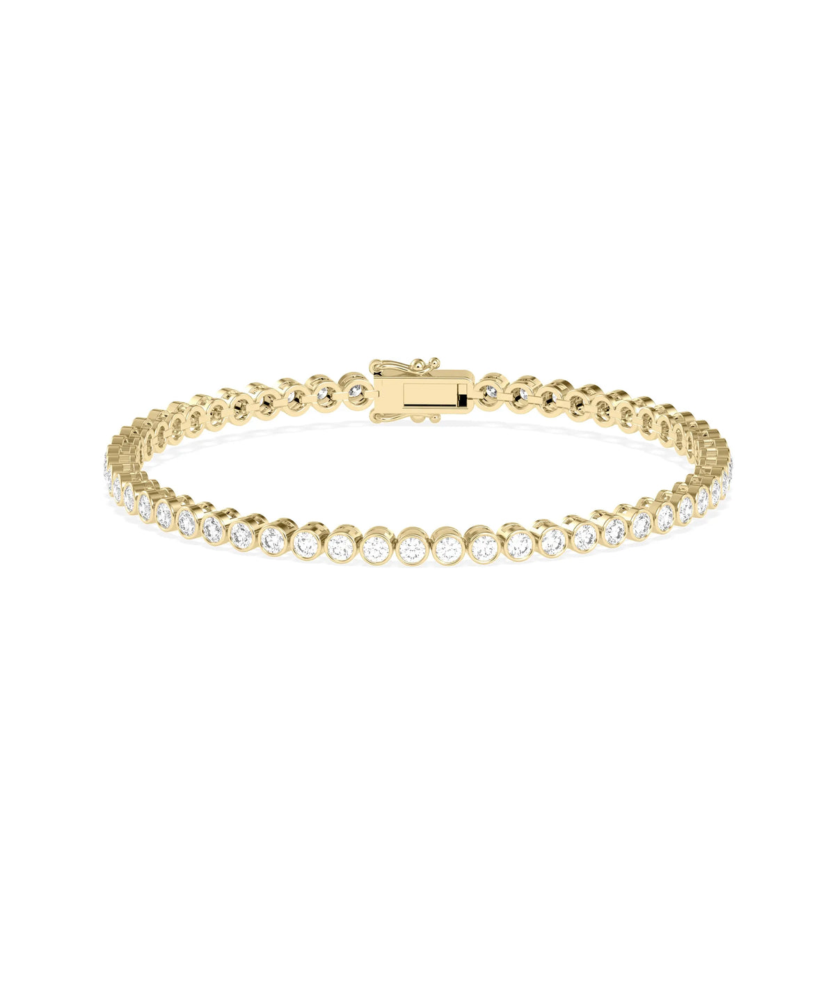 Diamond Bezel Tennis Bracelet - 79e | Everyday 14K Gold Jewelry