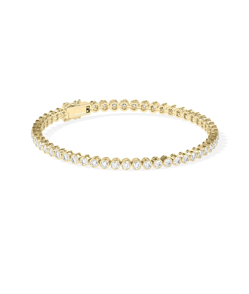 Diamond Bezel Tennis Bracelet - 79e | Everyday 14K Gold Jewelry