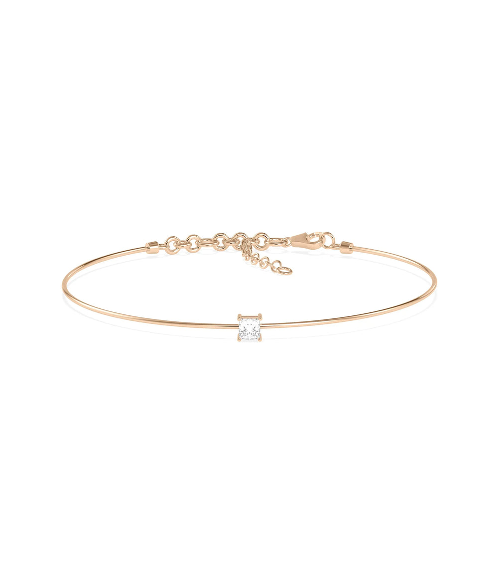 Diamond Solitaire Bracelet - 79e | Everyday 14K Gold Jewelry